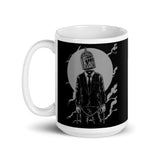 Cage Head White glossy mug