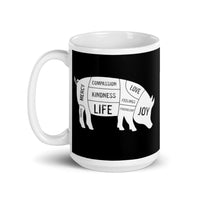 Pig White glossy mug