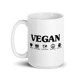 Vegan White glossy mug