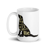 I Love Bog Mutts White glossy mug