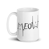 Meow White glossy mug