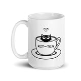 Kit-tea White glossy mug