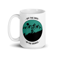 Off the Grid White glossy mug