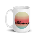 Bike White glossy mug