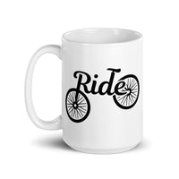 Bike Ride White glossy mug