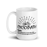 Cycopath White glossy mug