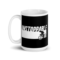 Unstoppable White glossy mug