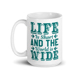 The World is Wide White glossy mug