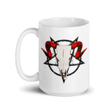 Pentagram White glossy mug