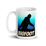 Bigfoot White glossy mug