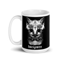 Lucipurr White glossy mug