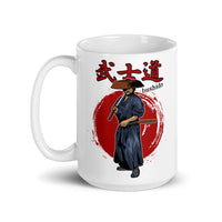 Samuri (Bushido) White glossy mug