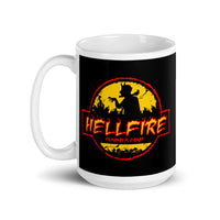 Hellfire White glossy mug