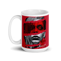 Noir (Red) White glossy mug