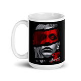 Noir (Black) White glossy mug