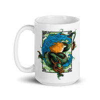 Dragon White glossy mug