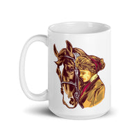 Cowgirl White glossy mug