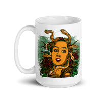 Medusa White glossy mug