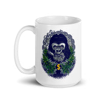 Gorilla White glossy mug