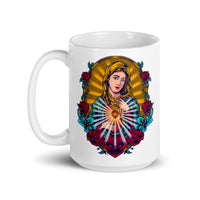 Guadalupe White glossy mug