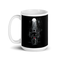 Night Rider White glossy mug