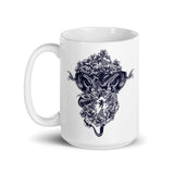 Dragons White glossy mug