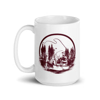 Fishing Trip White glossy mug