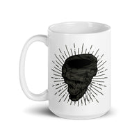 Dark Skull White glossy mug