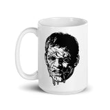 Zombie Head White glossy mug