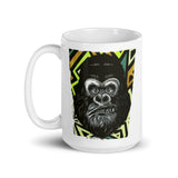 Gorilla White glossy mug