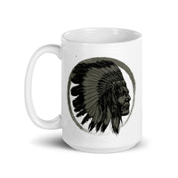 Native American White glossy mug