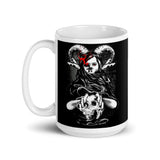 Devil Girl White glossy mug