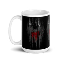 Skull Rust White glossy mug