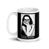 Dead Inside White glossy mug