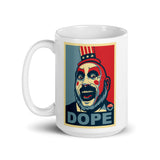 Dope White glossy mug