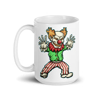 Evil Clown White glossy mug