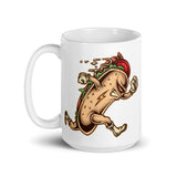 Hot Dog Hero White glossy mug