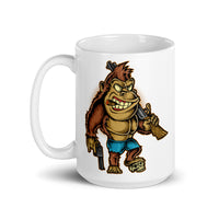 Killer Kong White glossy mug