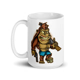 Killer Kong White glossy mug