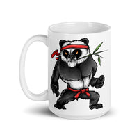 Kung Fu Panda White glossy mug