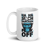 Such Sarcasm White glossy mug