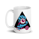 Satan Rulz White glossy mug