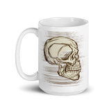 Skull White glossy mug