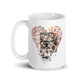 Toxic Heart White glossy mug