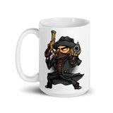 Vampire Hunter White glossy mug