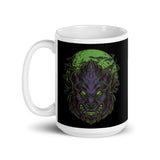 Wolf Night White glossy mug