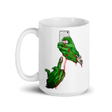 Zombie Hands White glossy mug