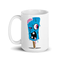 Zombie Ice Cream 2 White glossy mug