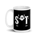 S Hi T White glossy mug