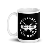 Vaccinated but Still Anti-Social White glossy mug